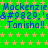 Green background with repeating orange stars, blue text reading "Mackenzie" and "Tonisha!!" in three