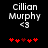 Two side-by-side pixelated displays of "Cillian Murphy" text with a heart symbol and red star-like icons below, showing animation changes in the stars' colors.