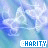 repeated 'CHARITY' text icons on a blue and white abstract background with subtle wave patterns