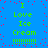 Blue background with green text reading "I Love Ice Cream" and red pixel dots scattered throughout, displayed in a of four identical sections