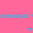 A static image with a bright pink background featuring repeated blue text and heart symbols.