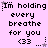 Pixelated text on a pink background with repeated phrases and symbols, showing animation changes in star and dot positions.