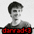A black-and-white photo of a person with short dark hair wearing a shirt, displayed in three with colored text overlays