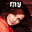 Two side-by-side pixelated images of a person with long brown hair, one labeled 'my' and the other 'Idol!!!', both in white text on black backgrounds.