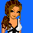 Pixel art contact sheet of four female characters with blue background and "BEST friends!" text, arranged in 3x2 grid showing different outfits and accessories across sampled frames.