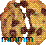 Pixelated chocolate chip cookies with brown and white color scheme, each cookie has multiple dark brown chips on light tan dough.