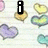Pixelated heart-shaped icons in pastel colors float over lined paper background with 'i love you' text appearing sequentially.