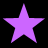 Four purple stars arranged in a on a black background, each star with five points and uniform coloration