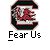 Two identical animated buddy icons featuring a red dragon inside a dark green C-shaped frame with white and gray accents, displayed on a gray background with promotional text for badassbuddy.com.