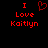 Red pixelated text and heart symbol on black background, with one version showing a broken heart shape.