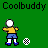 Animated contact sheet showing 11 sequential frames of a pixelated football-themed buddy icon with multiple characters and soccer balls on green fields, including crowd backgrounds in some frames.