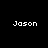 Four display the name 'Jason' in white pixelated text against different solid backgrounds: black, teal gradient, cyan, and dark teal