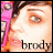 Pixelated static icon showing a partial face with pink hair accessory and text "brady" at bottom, rendered in low-resolution 256x256 pixels.