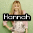 A person with long light brown hair stands against a green background wearing a pink cardigan over a white patterned top, with text labels changing across frames.