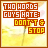 Animated pixel art icon with text reading "THO HORS GUYS HATE: DON'T & STOP" and "UNLESS YOU PUT THEM TOGETHER." on a yellow gradient background, featuring small animated elements.