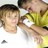 Pixelated static icon showing two figures in close proximity with one figure's arm around the other, set against a light background.