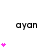 'ayan' text with varying pink heart counts per , showing animation progression from one to five hearts