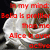 A static image of a white rose with red text overlaid, displaying multiple phrases about personal preferences and relationships.