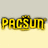 Yellow 'PACSUM' text with black outline on gradient background, surrounded by pixelated names in vertical