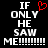 Two side-by-side pixelated text on black background with white letters and red heart symbol above 'ONLY' in left