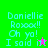Pixelated text on bright backgrounds with a small star symbol changing color between frames.