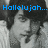 A pixelated black-and-white image of a person with dark hair and a light shirt, overlaid with blue pixelated text reading "Hallelujah...you're the h" and "Over me..." in the top section and "Teddy Geiger" in the bottom section.