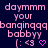 A static digital image displays repeated text and symbols in pink on a dark blue background, with no visible animation changes.