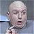 A 50x50 pixel animated buddy icon featuring a split composition with a person on the left and green text on a dark background on the right, displayed as two sequential frames in a contact sheet layout.