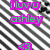 Pixelated text in bright pink and green on a black background with diagonal white stripes, featuring 'i luv u ashley' and 'your the best!!' with heart symbols.