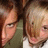Two side-by-side pixelated faces with distinct hair colors and clothing, one in green shirt on left, other in white shirt on right.