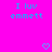 A bright pink background displays repeated text "I luv emmett" in cyan pixelated font with small blue heart symbols scattered throughout.