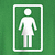 Static pixel art of a white female figure in a dress within a white rectangular border on green background.