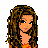 Animated contact sheet showing a pixelated character with long brown hair, orange top, and green pants across multiple frames including full-body view and close-up of lower body, alongside text elements "would we do without" in various colors and brand imagery for Reese's Pieces, Hershey Kiss, and Chocolate.