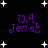 Black background with white star shapes and purple text reading 'UA Jewels' in four identical arrangements.