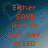 Pixelated text in orange on blue gradient background with faint heart outlines, arranged in four quadrants.