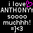 Pixelated text on black background with pink heart symbol replacing 'o' in 'love', repeated across two