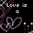 Pixelated text reads 'Love is a privilege not a right' over intertwined pink hearts and dark purple vines on black background with white streetlights.