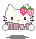 Pixelated white cat with dark blue eyes, orange nose, and pink cheeks holding two strawberries, with pink text reading 'пет' below.