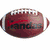 A static image showing a football with 'franks' text, a Spalding basketball, and a baseball in a box.