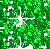 Animated green pixelated pattern with white and gray accents, displaying shifting light effects