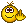A 4x3 contact sheet of a pixelated yellow smiley face icon with brown antennae, showing sequential animation frames where the middle finger hand gesture changes position across sampled frames.