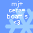 Light blue snowflake icon with white text 'mj+ cera= boaffls <3' on a solid light blue background, showing two distinct animation states.