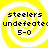 Yellow and white spiral background with black text reading "steelers undefeated 5-0" in four identical quadrants.