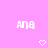 Pixelated white text 'ANG' on pink background with two pixelated heart symbols below.