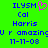 Green background displays blue text and a pink heart icon with repeated elements.