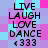 Pixelated text and symbols on a checkered background with alternating light blue, pink, and purple squares.