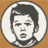 Four 48x48 pixel animated frames arranged in a contact sheet showing different portraits of a person with short dark hair, each frame displaying distinct facial expressions and backgrounds.