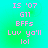 Pixelated text in pink on a cyan-to-green gradient background, arranged in vertical lines with no visible motion.