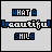 four and four displays a repeating pixel art animation with text 'WHAT A beautiful SMILE' on gray backgrounds, where the word 'beautiful' cycles through blue color variations