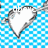 Blue and white checkered background with three white heart shapes outlined in gray, each pierced by a gray arrow.